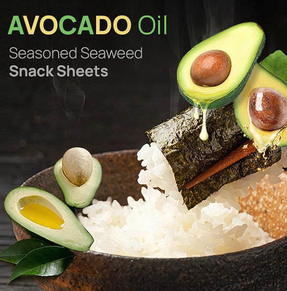 Avocado Oil Seasoned Seaweed - 16pks