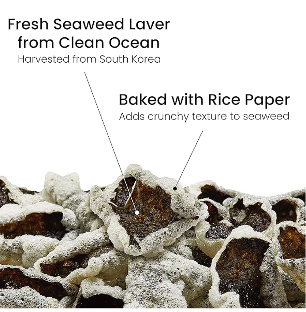 Baked Seasoned Seaweed Chips - Baked Rice Paper