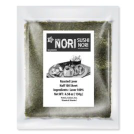 Premium Roasted Sushi Nori - 100 Half-Cut Sheets