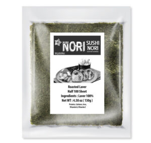 sushi nori half cut size 100 sheets
