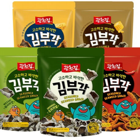 Baked Seasoned Seaweed Chips - Gimbugak 5 types