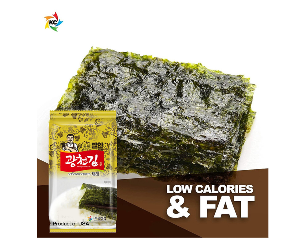 Roasted organic seaweeds -3Gen no fat low cal