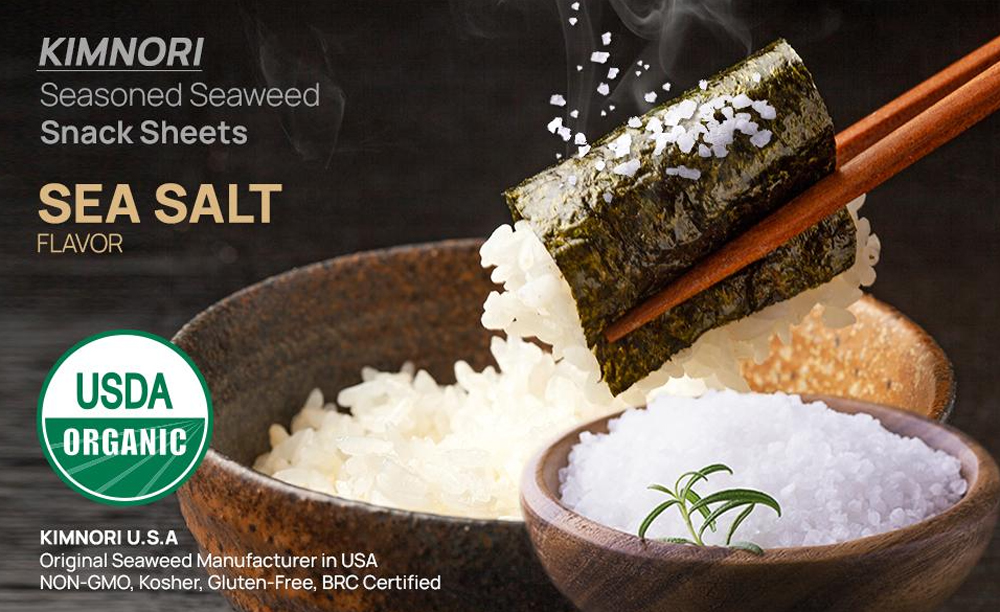 Seaweed snack sheet – Sea Salt, 24pk