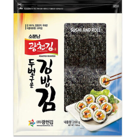 Twice-Roasted Seaweed Sheet for Kimbap - 100 full sheets..