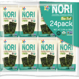 Seaweed snack sheet sea salt 24 packs, 4g main image