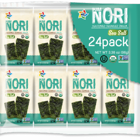 Seaweed snack sheet sea salt 24 packs, 4g main image