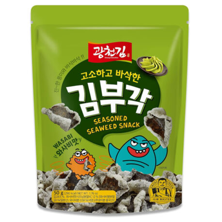 Baked Seasoned Seaweed Chips - Gimbugak Wasabi